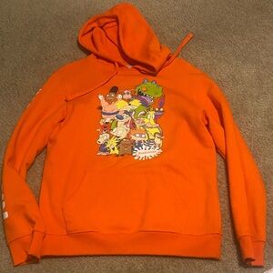 Nickelodeon Bright Orange Character Hoodie